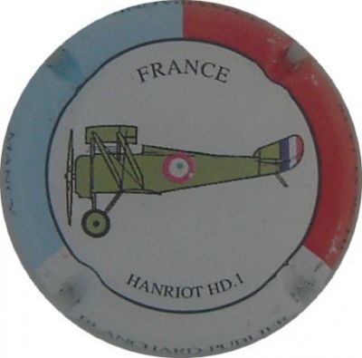 N°05 Série avion, France HANRIOT HD.1
Merci à  Champ'Alsacollection pour sa participation
