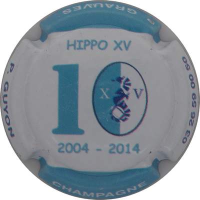 N°13 10 ans HIPPO XV, bleu ciel et blanc
Photo Champ'Alsacollection
