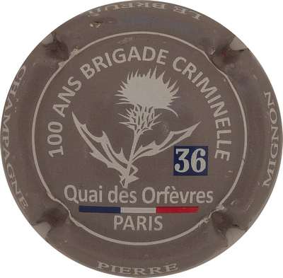 N°091d fond gris, 100 ans de la Brigade Criminelle
Photo Champ'Alsacollection
