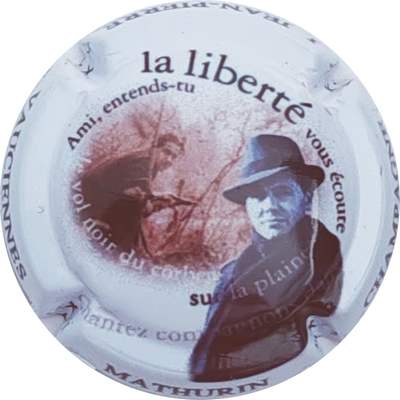 N°01e Fond crème pâle, Mathurin, cuvée spéciale La Libertée, cuvée ANARC
Photo Christophe LELU
