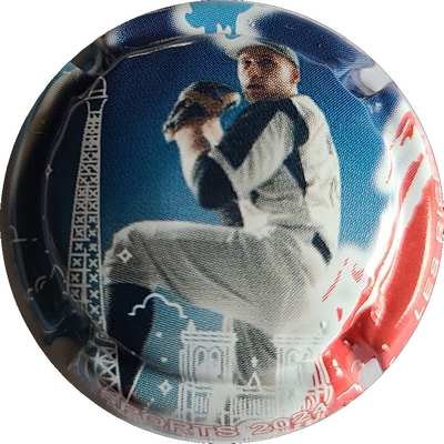 N°70w Série de 38 (sports 2024) 24 sur 38, baseball
Photo Joëlle MENNERET
