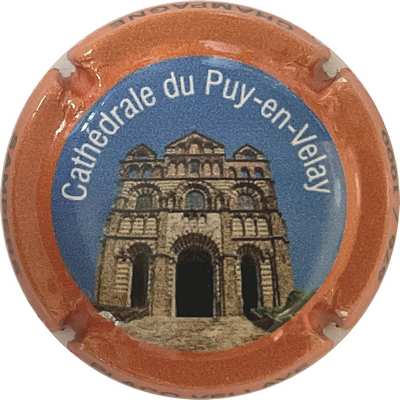 N°25f Cathédrale du puy en velay, contour orange, 1000 expl
Photo Bruno HEBMANN GONTIER
