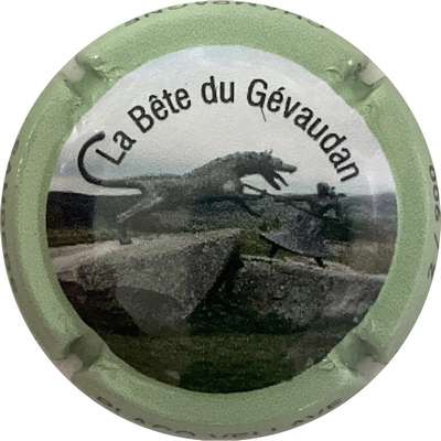 N°33a La bête du Gévaudan, contour vert pâle, 900 expl
Photo Bruno HEBMANN GONTIER
