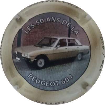 N°NR 50 ans de la peugeot 604, 420 expl
Photo Joëlle MENNERET
Mots-clés: NR
