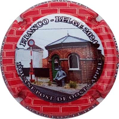 N°083h Douane post, contour rouge, 2024
