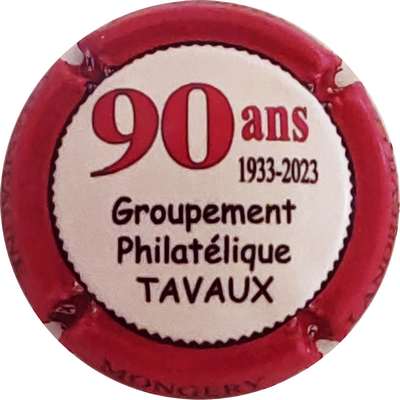 N°35b 90ans, groupement philatéliques TAVAUX, 660 expl
Photo Christophe LELU
