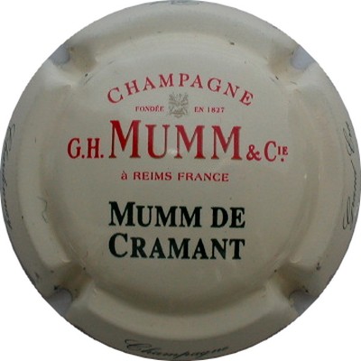 N°127 Mumm de cramant, inscription sur contour
Photo GOURAUD Jacques
