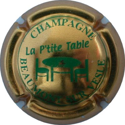 N°02 Série de 6 (petite table) or et vert
Photo GOURAUD Jacques
