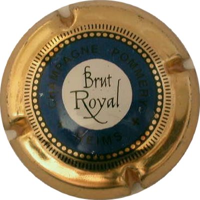 N°074 Brut royal, bleu foncé, contour or, verso or
Photo GOURAUD Jacques
