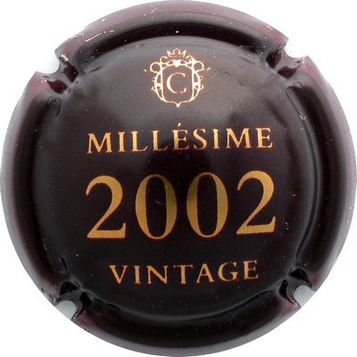 N°07 Millésime 2002 vintage, marron foncé et or
Photo GOURAUD Jacques
