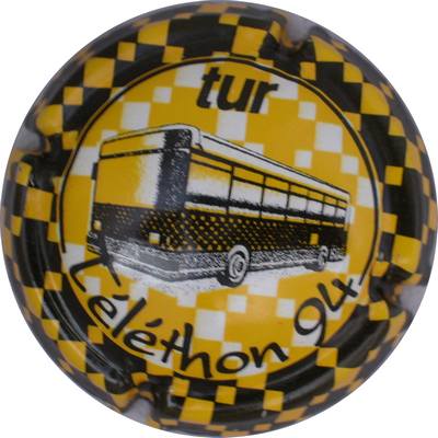 N°01 Téléthon 94, fond jaune et blanc, contour noir et jaune
Photo GOURAUD Jacques
