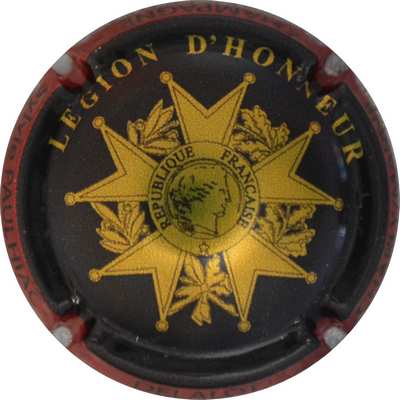 N°02xNR Légion d'Honneur, noir et or, contour rouge métallisé
Photo Jacques GOURAUD
Mots-clés: NR