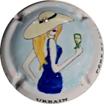 N°100a PALM, dame des bulles, chapeau blanc, strass collé, 80 expl
Photo CAPSUL MAN
