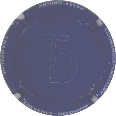 N°18g Estampée, bleu foncé mat, écriture blanche sur contour
Photo Jacques GOURAUD
