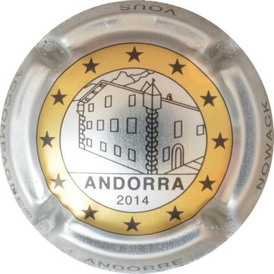 N°33c ANDORRE 2014, 1â‚¬ cercle or
Photo GOURAUD Jacques
