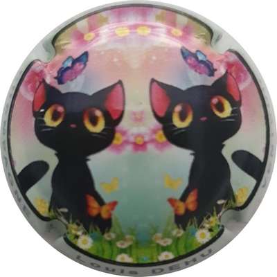 N°377b 2 chats, contour blanc cassé
Photo France Marie
