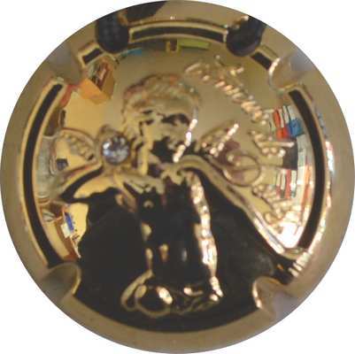 N°38q Plaqué or, avec strass, 2014 au verso
Photo Jacques GOURAUD
