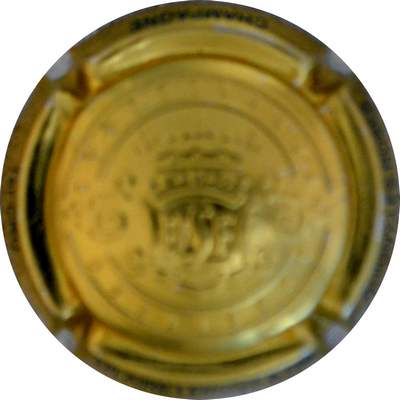 N°59b Estampée or, écriture bleue sur contour
Photo Jacques GOURAUD
