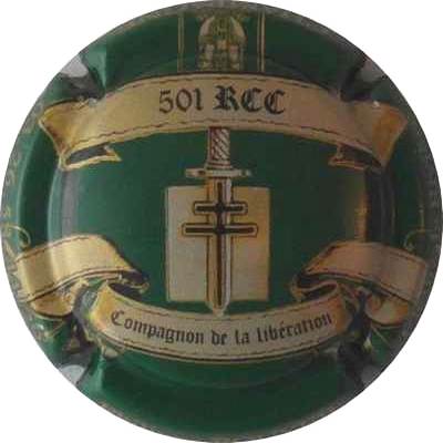 N°036 Vert et or, compagnon de la libération 501 RCC, numéroté sur 502
Photo THIERRY Jacques

