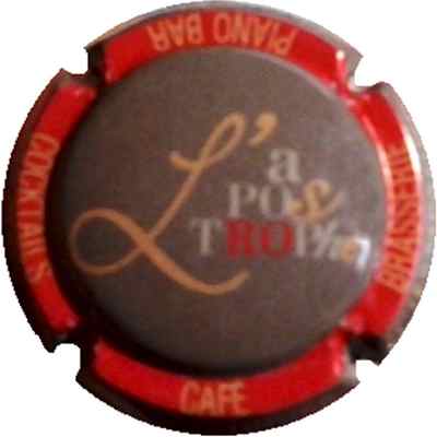 N°18 Café, piano bar l'apostrophe, gris foncé, cercle rouge
Photo M.H. MILLOT
