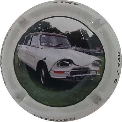 N°NR Citroen Ami 6, 240 expl
Photo Joëlle MENNERET
Mots-clés: NR