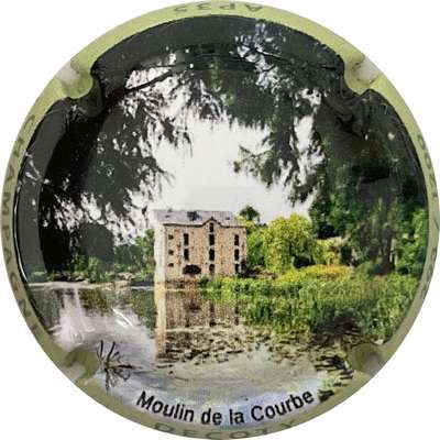 N°65c Moulin de la courbe, contour vert pomme, 1200 expl
Photo Bruno HEBMANN GONTIER
