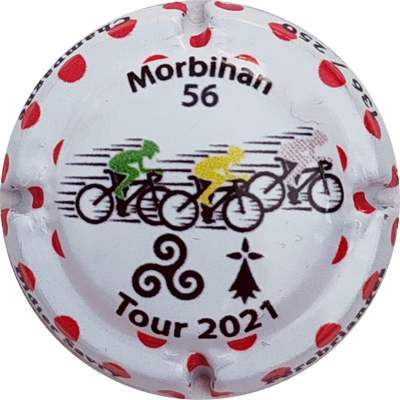 N°NR Tour 2021, 56 Morbihan, contour blanc à pois, 250 expl
Photo Christophe LELU
Mots-clés: NR