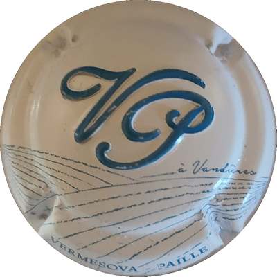 N°04a Blanc, VP estampée bleu
Photo Joëlle MENNERET
