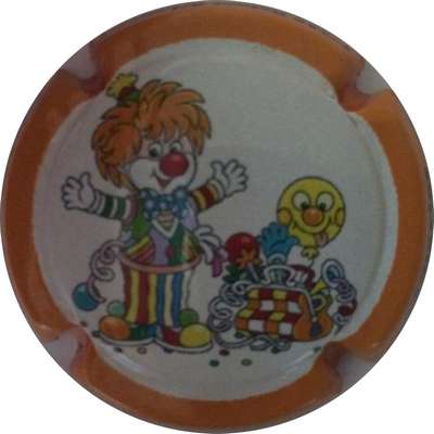 N°17 Clown, contour orange, jéroboam
Contour Bruno HEBMANN GONTIER
