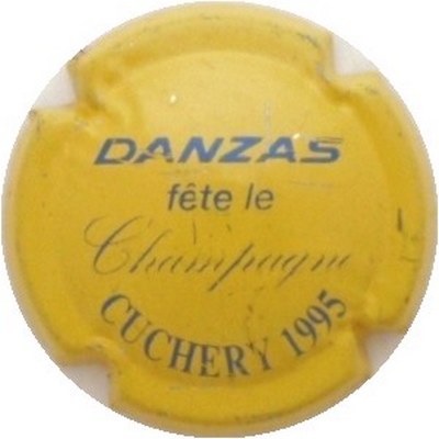 1995 DANZAS Fàªte le champagne, Jaune et bleu (PUBLICITAIRE) 
Photo J.R.
