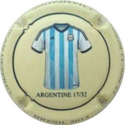N°11 3ème série, Argentine, coupe du monde du Brésil, 17 sur 32
Photo J.R.
