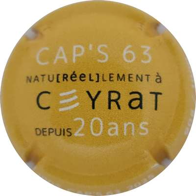 N°46 Cap's 63 2025, jaune, noir et blanc, 1000expl
Photo Joëlle MENNERET
