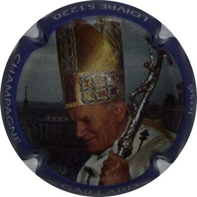 N°18 Série de 6 (Jean-Paul II), contour bleu violacé
Photo Vincent LOUVET
