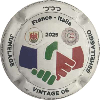 N°NR Jumelage, vintage 06, France-Italie, 480 Expl 
Photo Bruno HEBMANN GONTIER
