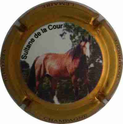 N°17f Série de 4 Jéroboam (cheval), Sultane de la Cour, contour or
Photo Jacques
