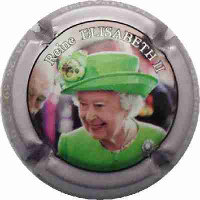 N°123g Reine Elisabeth II, Chapeau vert, contour mauve métallisé
Photo Jean-Christian HENNERON
