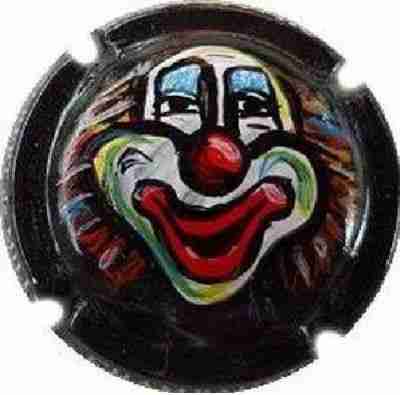N°05a Clown qui rigole, peinte à  la main par Lydia
Image Yves STEFANI
