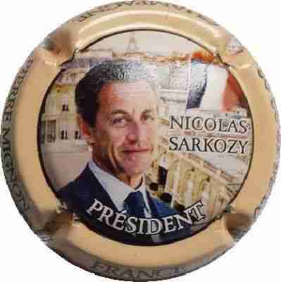 N°073j Portrait Sarkozy, contour crème foncé
Photo Jean-Christian HENNERON
