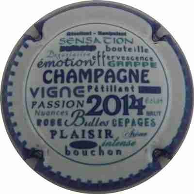 N°0903d Champagne 2014, Blanc, contour bleu
Photo COSSEMENT René
