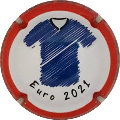 N°22a Euro 2021, Maillot bleu, Contour rouge
Photo Martine PUPIN
