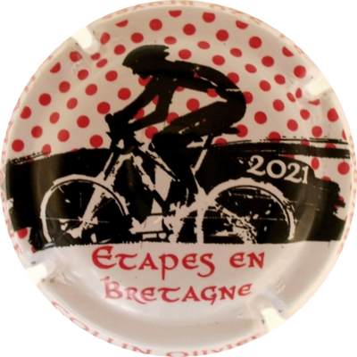 N°21b Tour de France 2021, Blanc à  pois rouges, Tirage 1000 sur contour
Photo Bernard DUQUENNE
