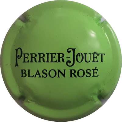NR " Perrier-Jouà«t Blason Rosé ", vert clair et vert foncé, verso métal
Photo MH Millot
