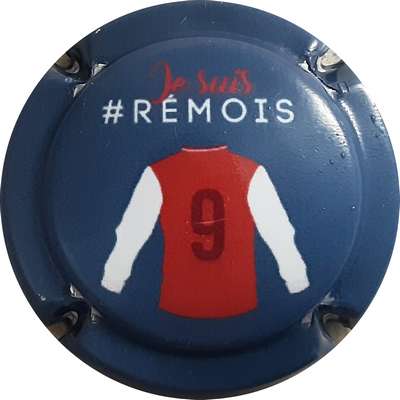 N°NR Série de 8, JE SUIS # REMOIS, fond bleu, "Le maillot N°9 du stade de Reims"
Photo MH Millot
Mots-clés: NR