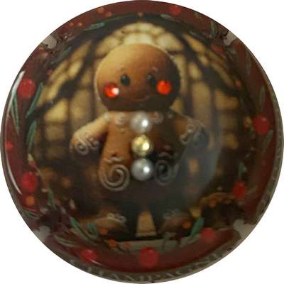 N°NR Calendrier de l'Avent, 2024-19/25, 2 strass rouges et 3 strass perles, 360 exemplaires numérotés
Photo MH Millot
