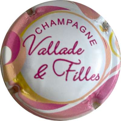 N°NR Série Vallade & Filles, contour rose, blanc et orange
Photo MH Millot
