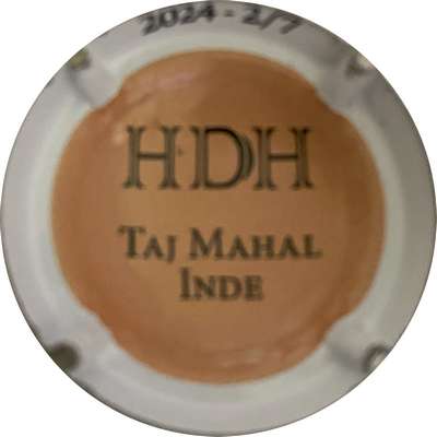 N°NR Série Les Grands Monuments, 2024-2/7,  verso, Taj Mahal Inde, contour blanc
Photo MH Millot
