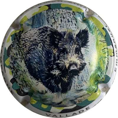 N°NR Série de 6 sangliers, sur contour VALLADE Emmanuel, lettres noires
Photo MH Millot
