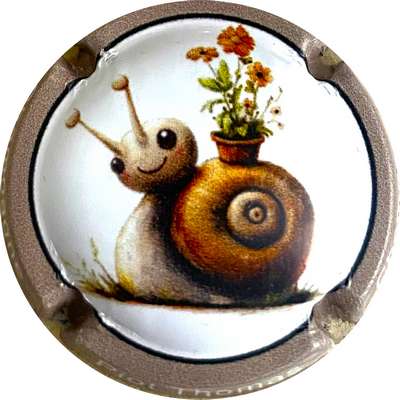 N°NR Série escargot 2026, contour grège
Photo MH Millot
