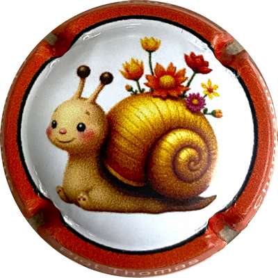 N°NR Série escargot 2026, contour orange
Photo MH Millot
