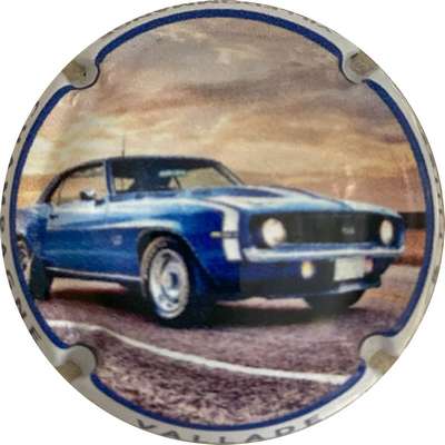 N°NR Voiture bleue, contour blanc
Photo MH Millot
